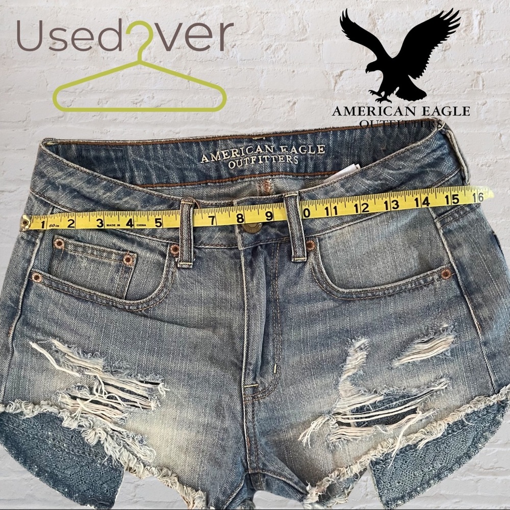 AMERICAN EAGLE SHORTS Sz2 HIGH-RISE FESTIVAL - Picture 4 of 13